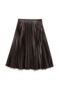 casual-bruine-midi-rok