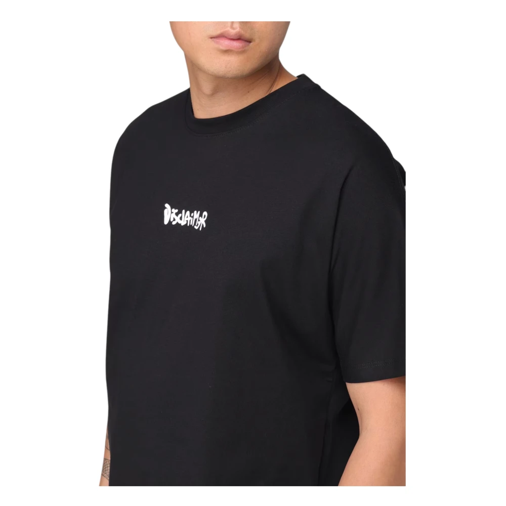 Disclaimer Katoenen Heren T-shirt Black Heren