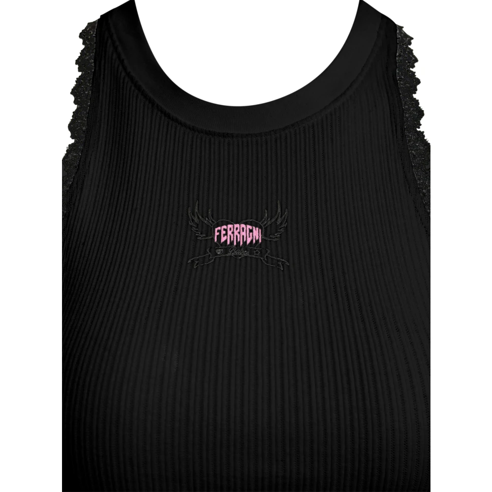 Chiara Ferragni Collection Chiara Ferragni T-shirts en Polos Black Dames