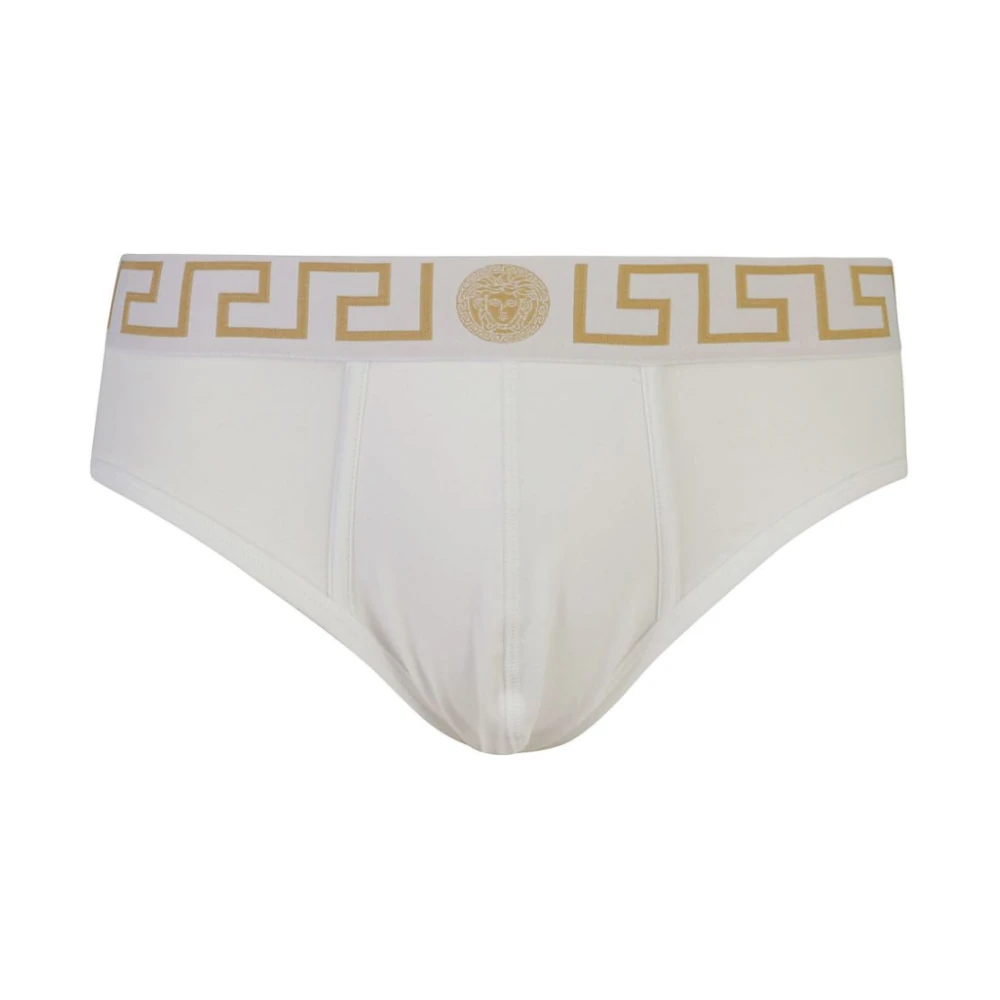 Versace Wit ondergoedset met gouden logo White Heren