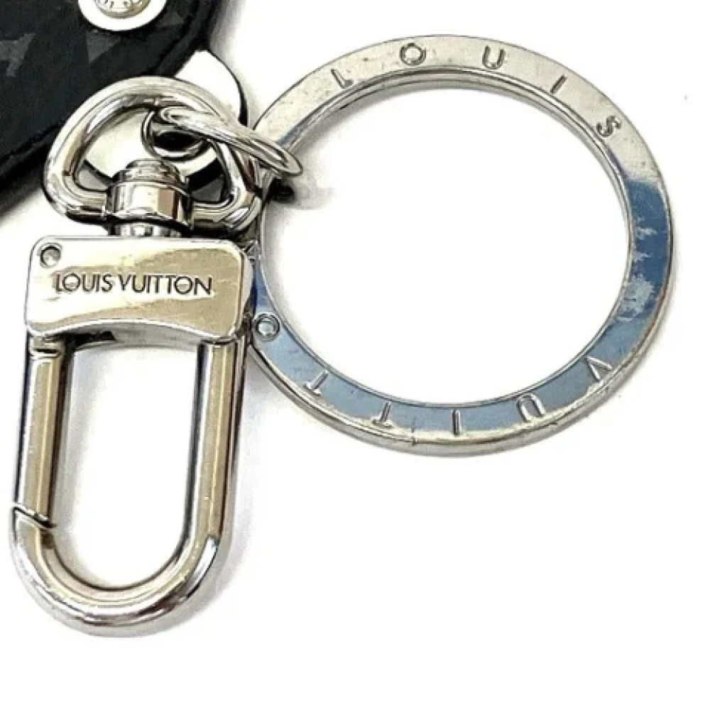 Louis Vuitton Vintage Pre-owned Leather key-holders Black Dames