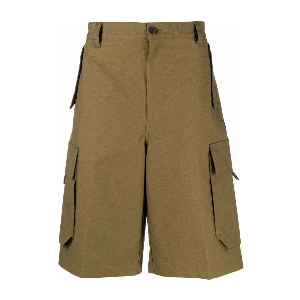 Kenzo Olijfgroene Lange Shorts voor Heren Green Heren