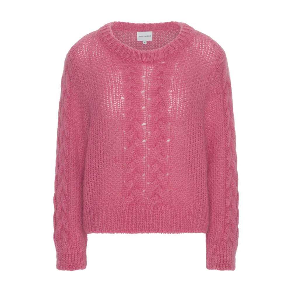American Dreams Kabeltrui Roze Pullover Sweater Pink Dames