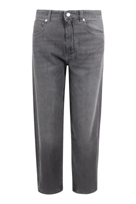 Jeans med barrel-leg