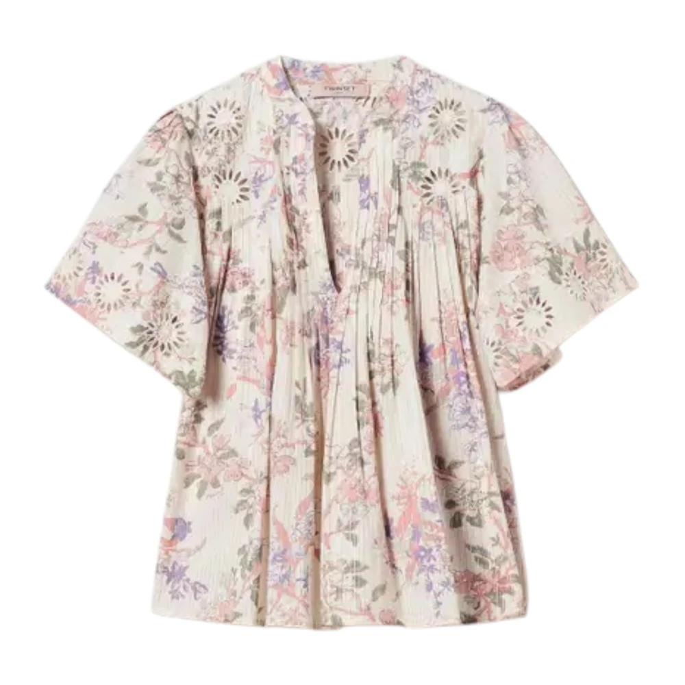 Twinset Women's Multicolor Blouses, M, Stylish Shirt Set