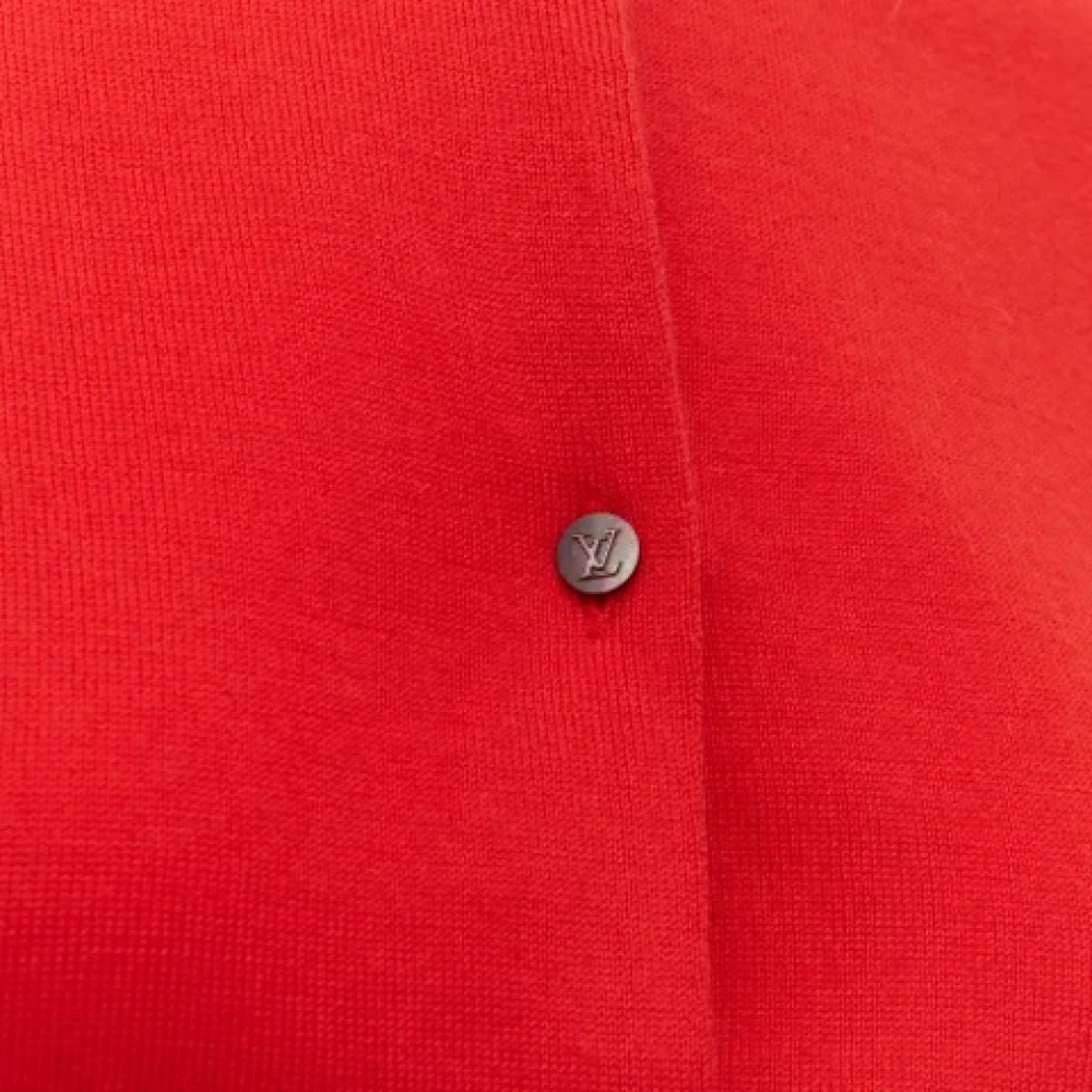 Louis Vuitton Vintage Pre-owned Cashmere tops Red Dames