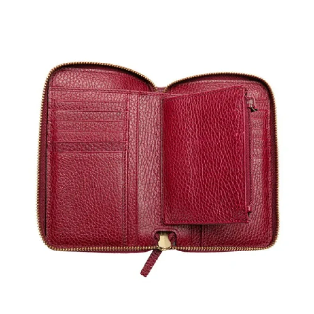 Gucci Vintage Pre-owned Leather wallets Red Dames