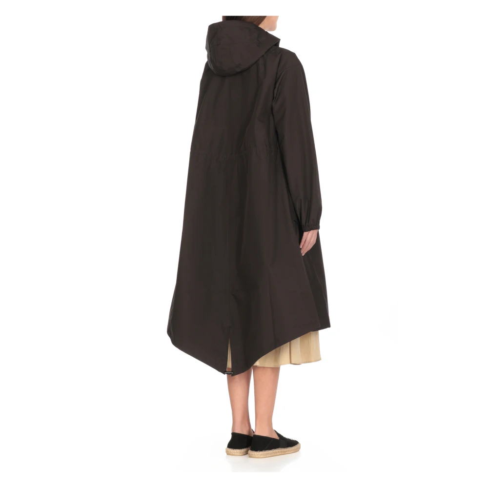 Kenzo Zwarte regenjas met hoge hals Black Dames