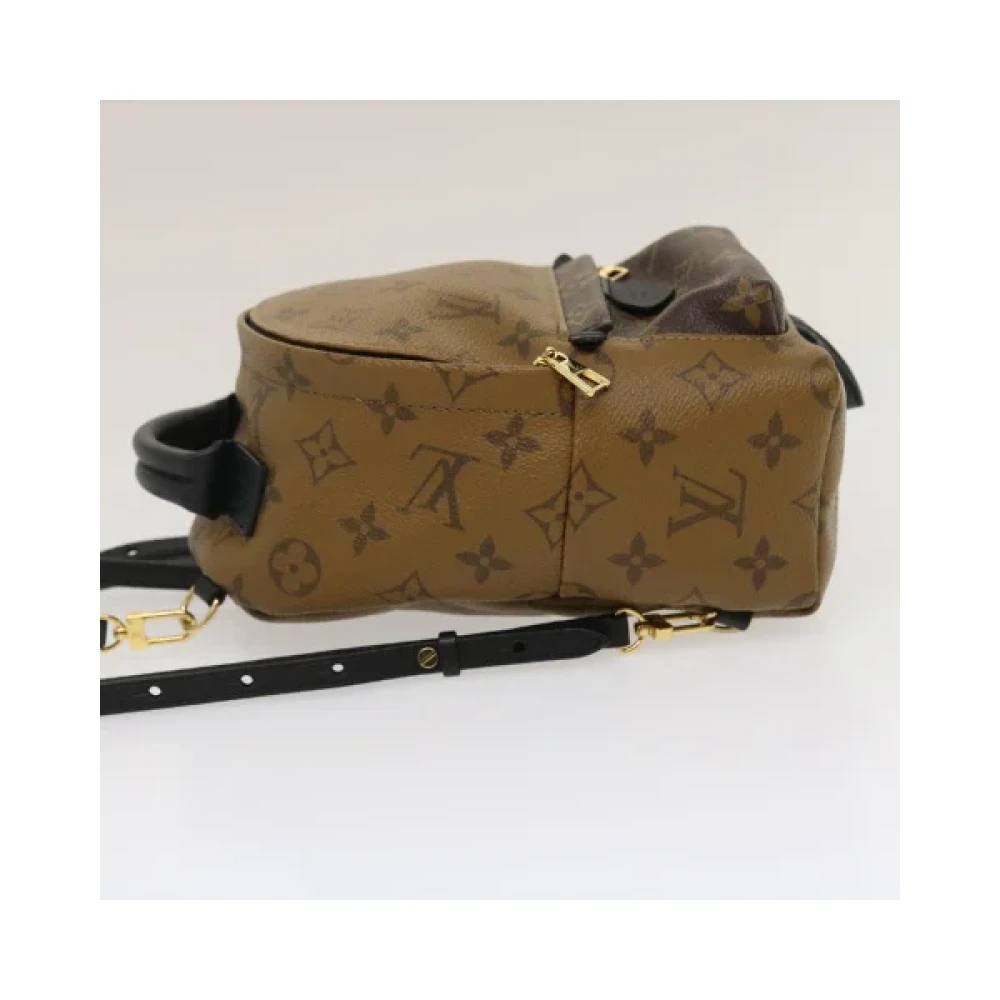 Louis Vuitton Vintage Tweedehands Wit Canvas Louis Vuitton Palm Springs Brown Dames