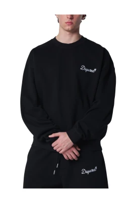 D2 Signature Relax Fit Crewneck Sweatshirt