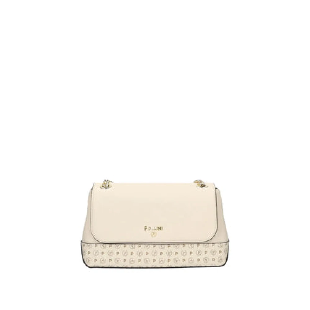 Pollini Women's Beige Flap Crossbody Bag - Cross Body Bags - One Size - Bags