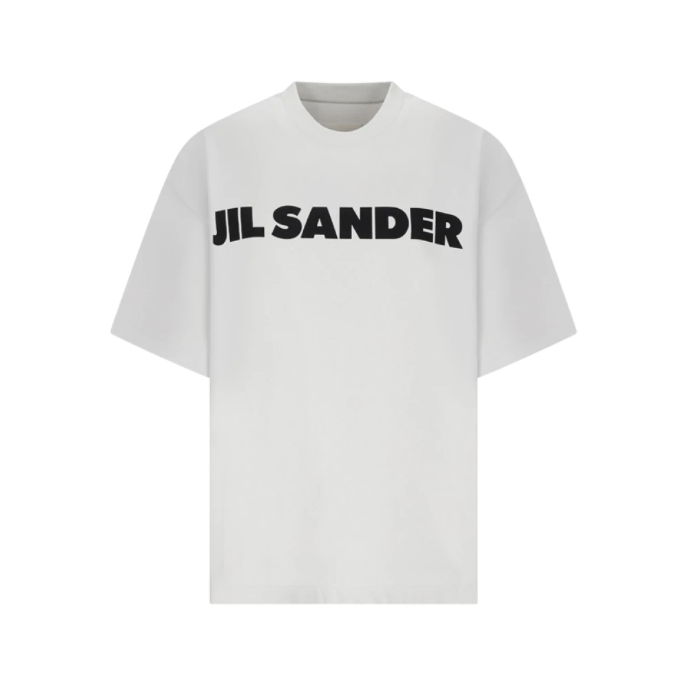 Jil Sander Women's Gray Logo T-Shirt - T-Shirts - Xs - Tops