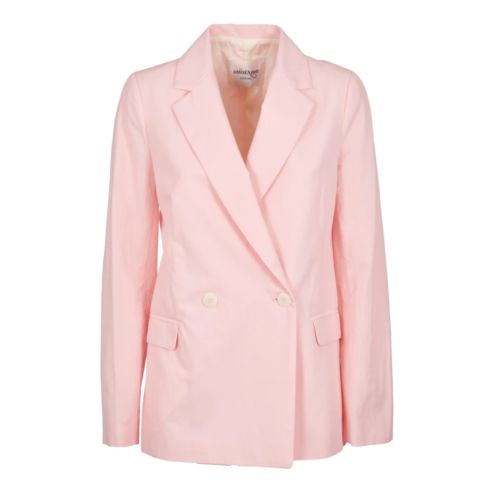 Ottod'Ame Dubbelrij jassen Pink Dames