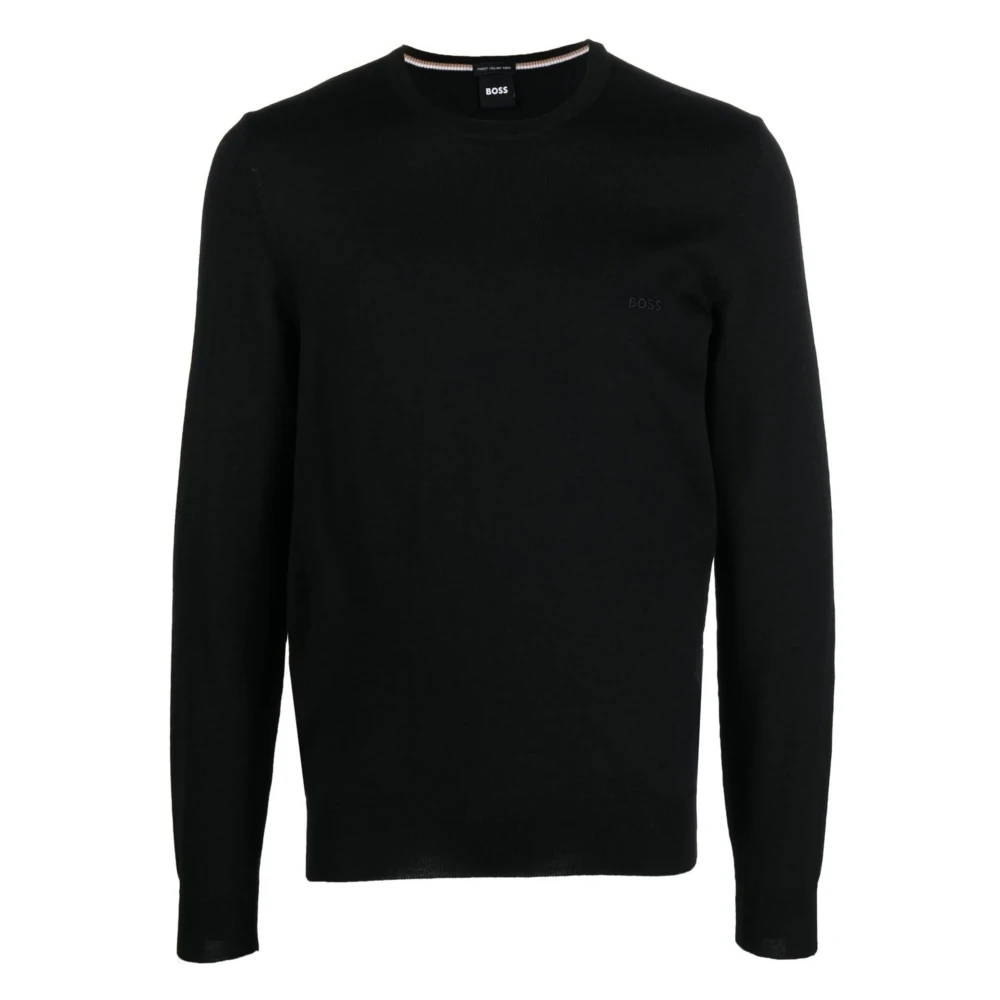 Hugo Boss Wollen gebreide kleding in Botto-L stijl Black Heren