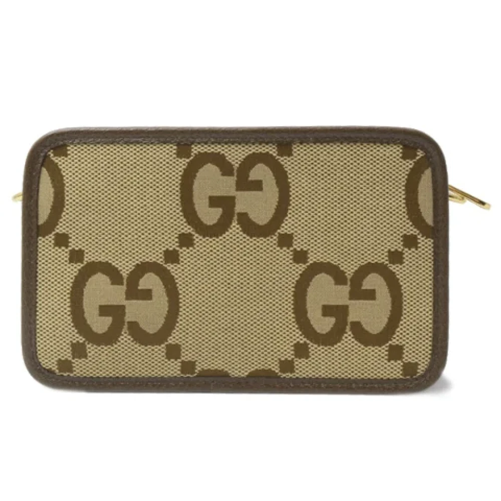 Gucci Vintage Pre-owned Canvas gucci-bags Beige Dames