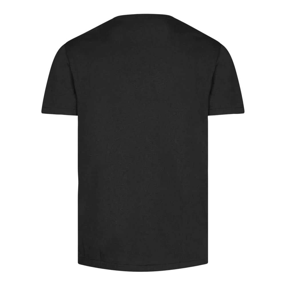 Kired Zwart T-shirt met jersey textuur Black Heren