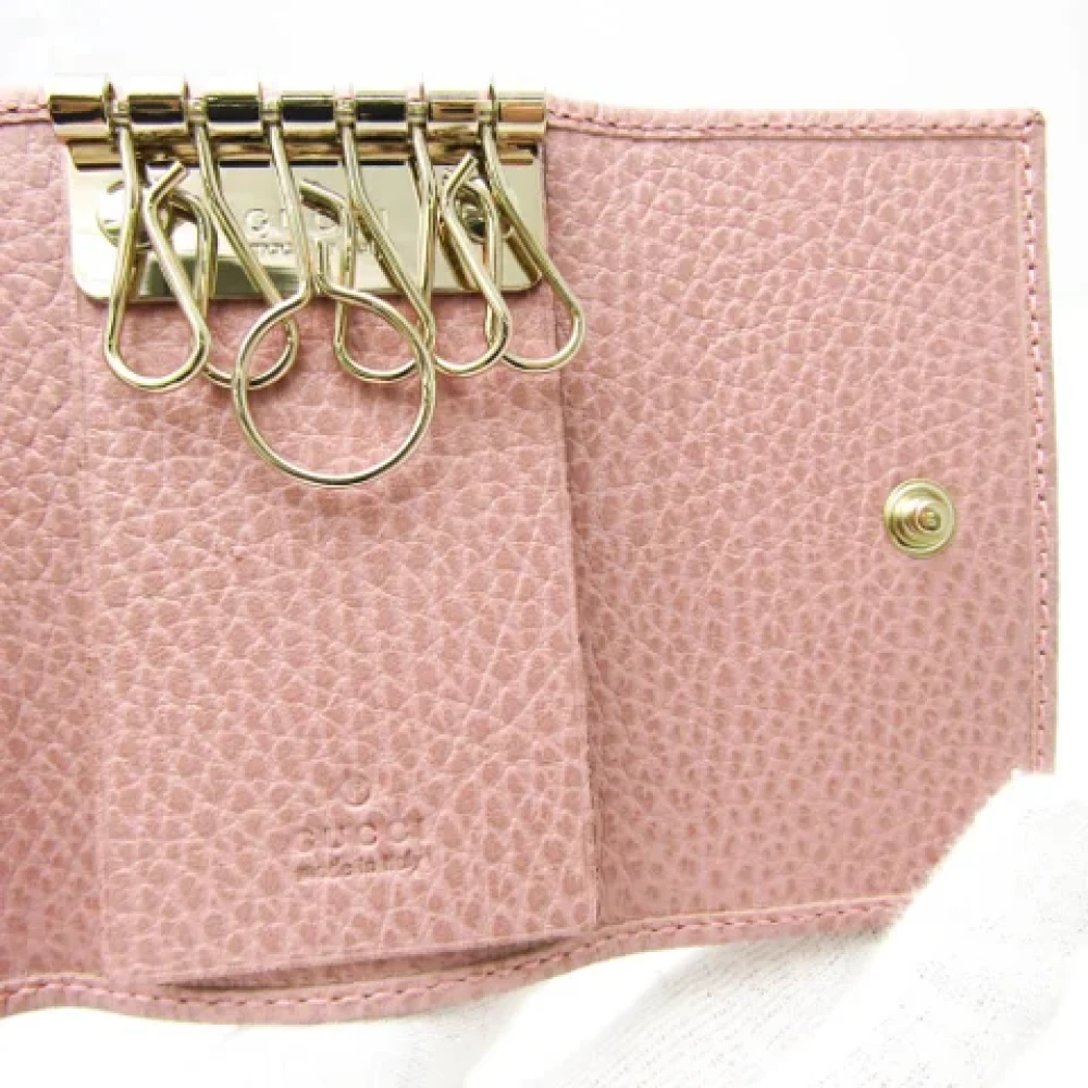 Gucci Vintage Pre-owned Leather key-holders Pink Dames