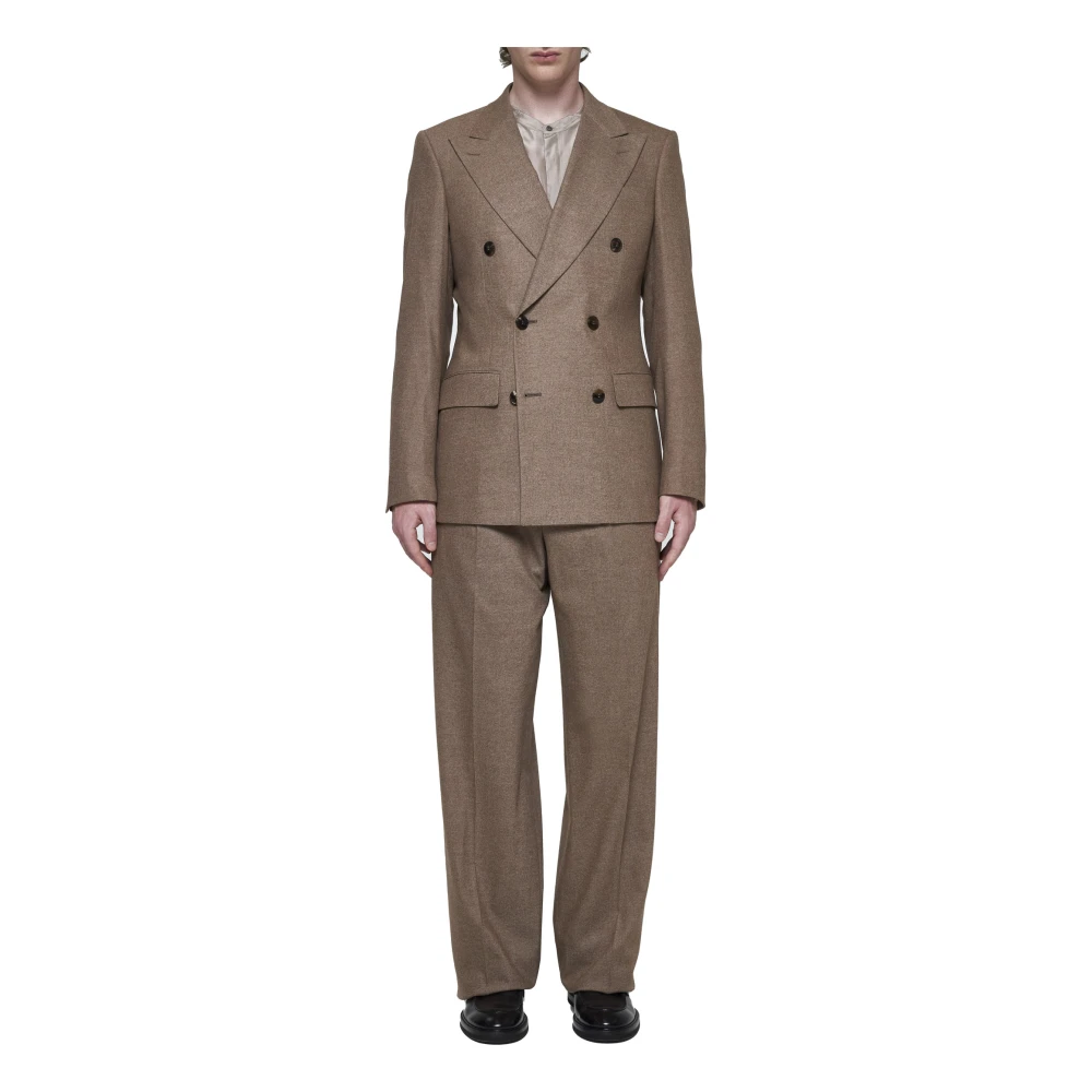 Giorgio Armani Koninklijk op maat gemaakt pak in taupe Brown Heren