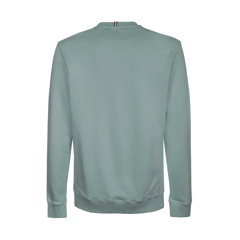 Les Deux Katoenen Crew-Neck Sweatshirt Blue Heren