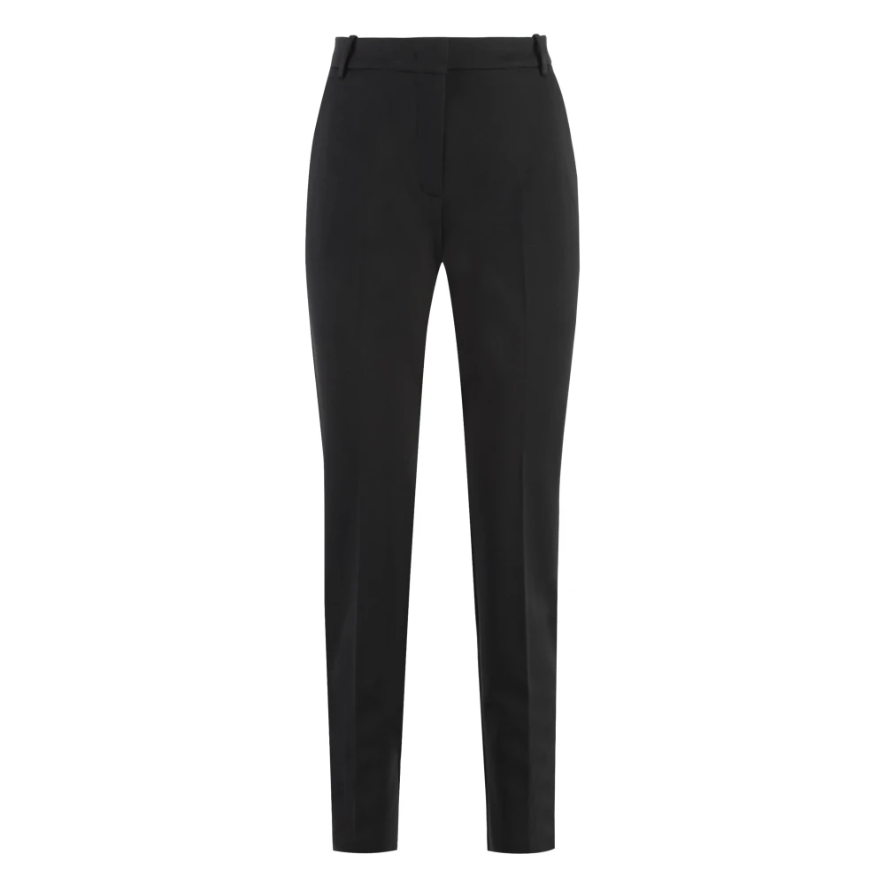 Pinko Women's Black Stretch Viscose Trousers With Pockets - Tapered Trousers - Xs - Trousers