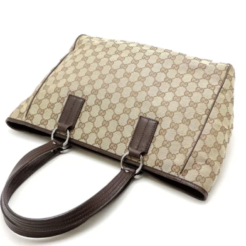 Gucci Vintage Pre-owned Canvas totes Beige Dames