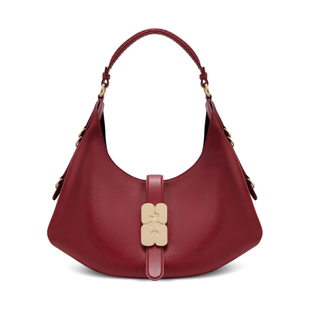 Ganni Women's Red Small Kat Bag - Shoulder Bags - One Size - Bags