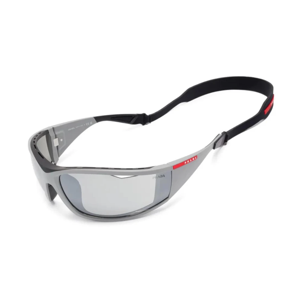 Prada Men's Gray Sunglasses, One Size, Ps A04s 13Z05a Sunglasses