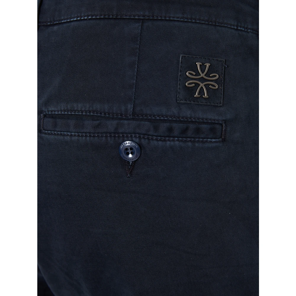 Jacob Cohën Handgemaakte katoenen broek Model Bobby Blue Heren