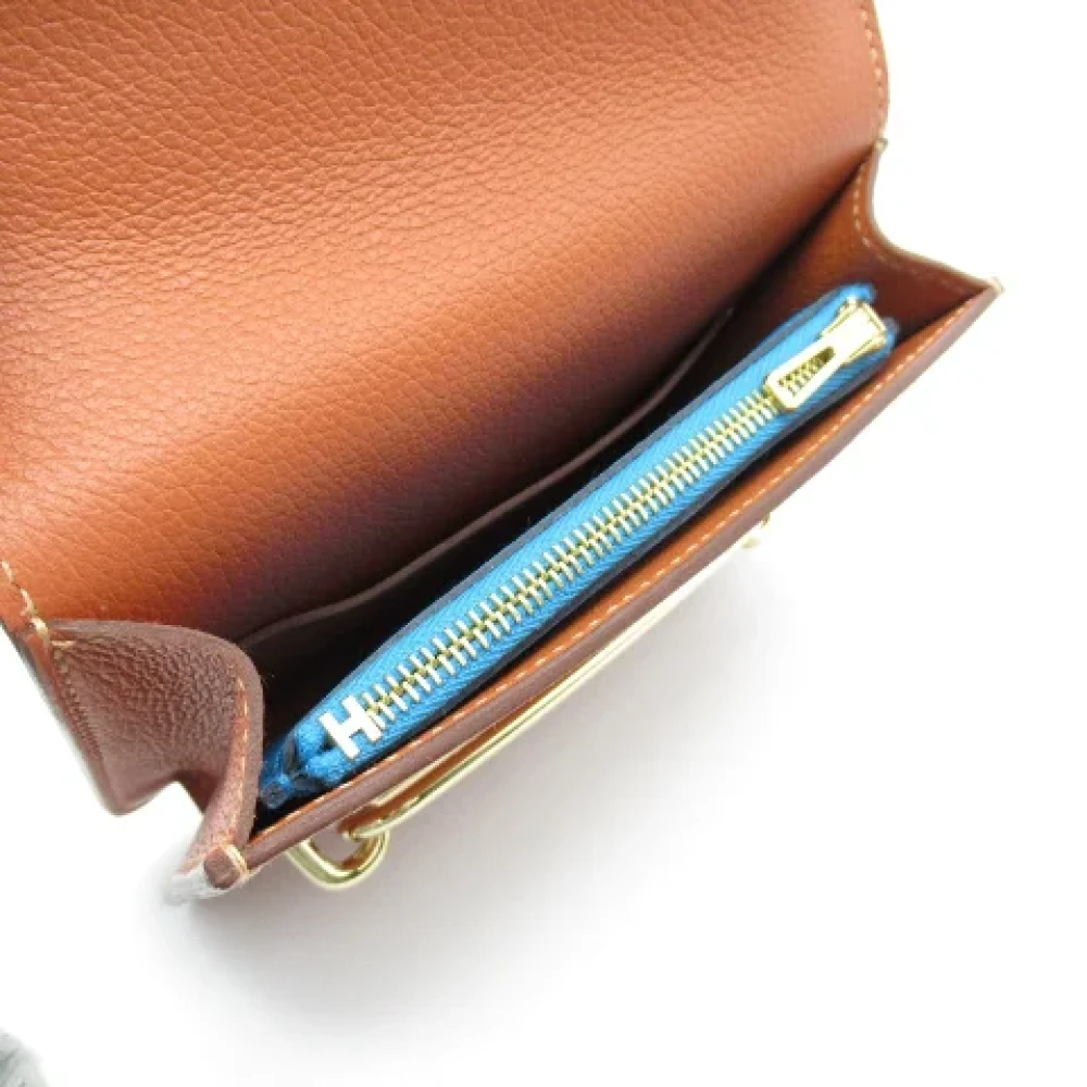 Hermès Vintage Pre-owned Leather wallets Brown Dames