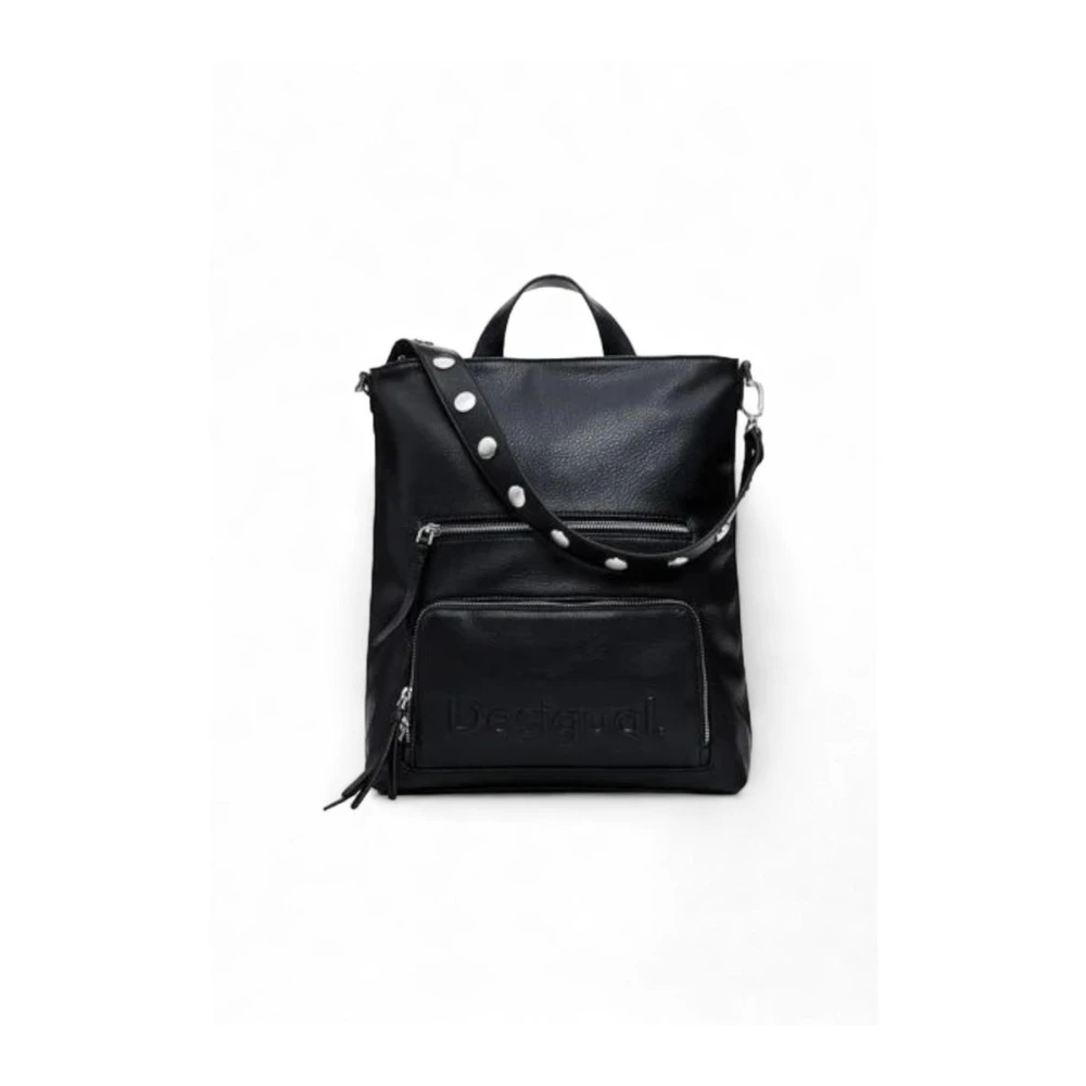 Desigual Moderne Polyurethaan Dames Rugzak Black Dames