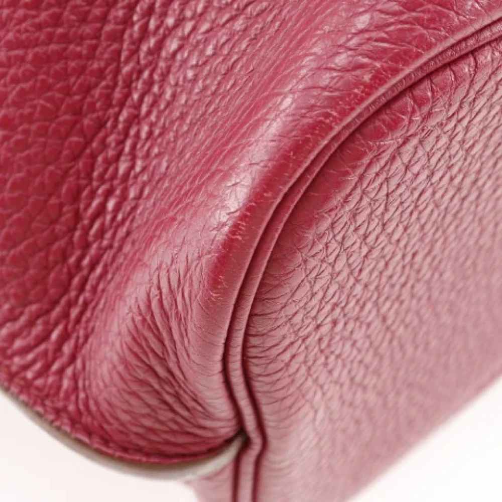Hermès Vintage Pre-owned Leather shoulder-bags Red Dames