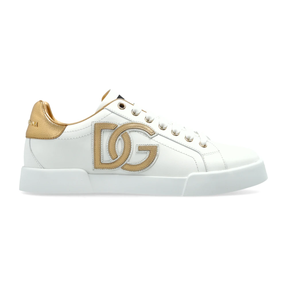 Dolce & Gabbana Women's White Portofino Sneakers