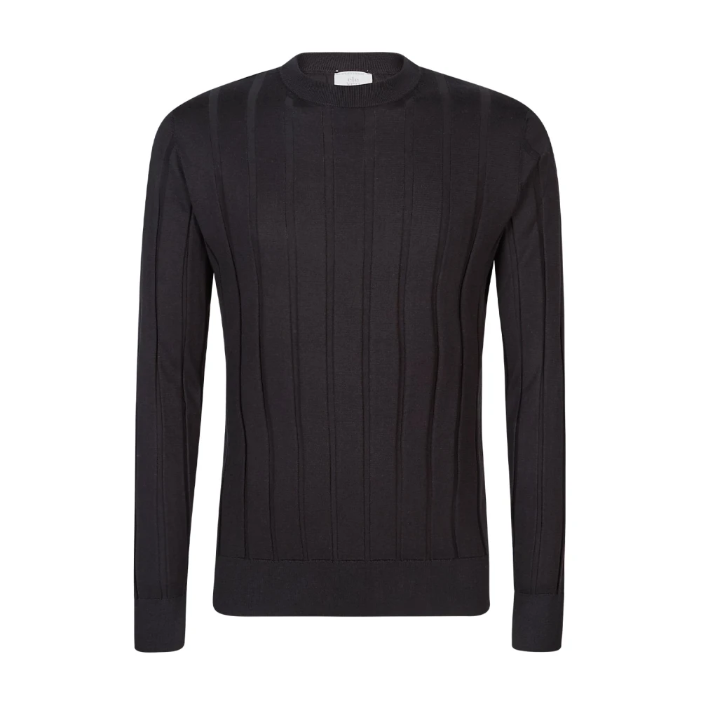 Eleventy Herren Schwarz Strickwaren, K, Mgröße: