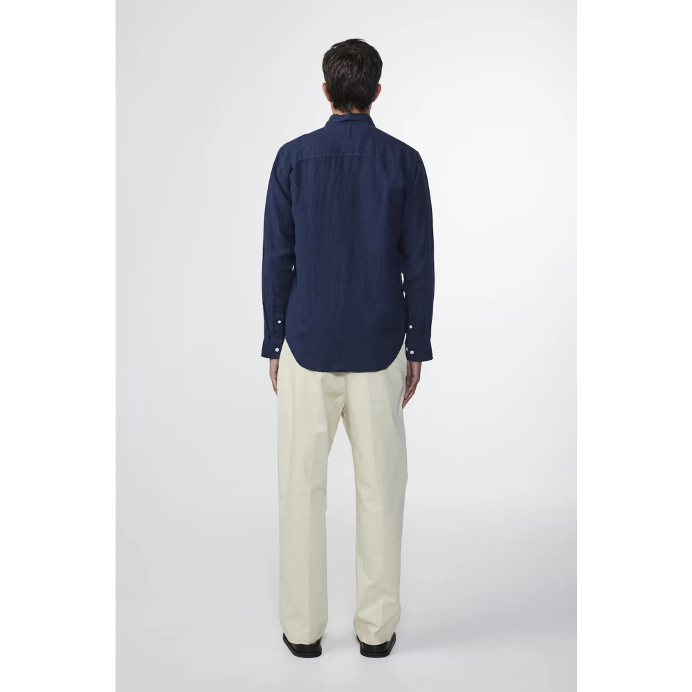 Nn07 Shirts Blue Heren