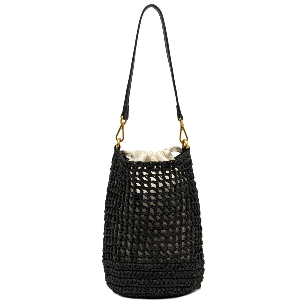 Gianni Chiarini Women's Black Nefeli Bucket Bag - Bucket Bags - One Size - Bags