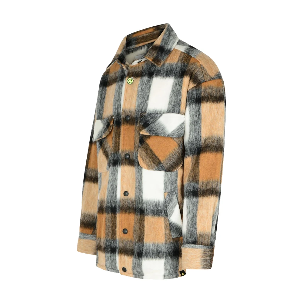 Barrow Geruite Wollen Jas Bruin Multicolor Heren