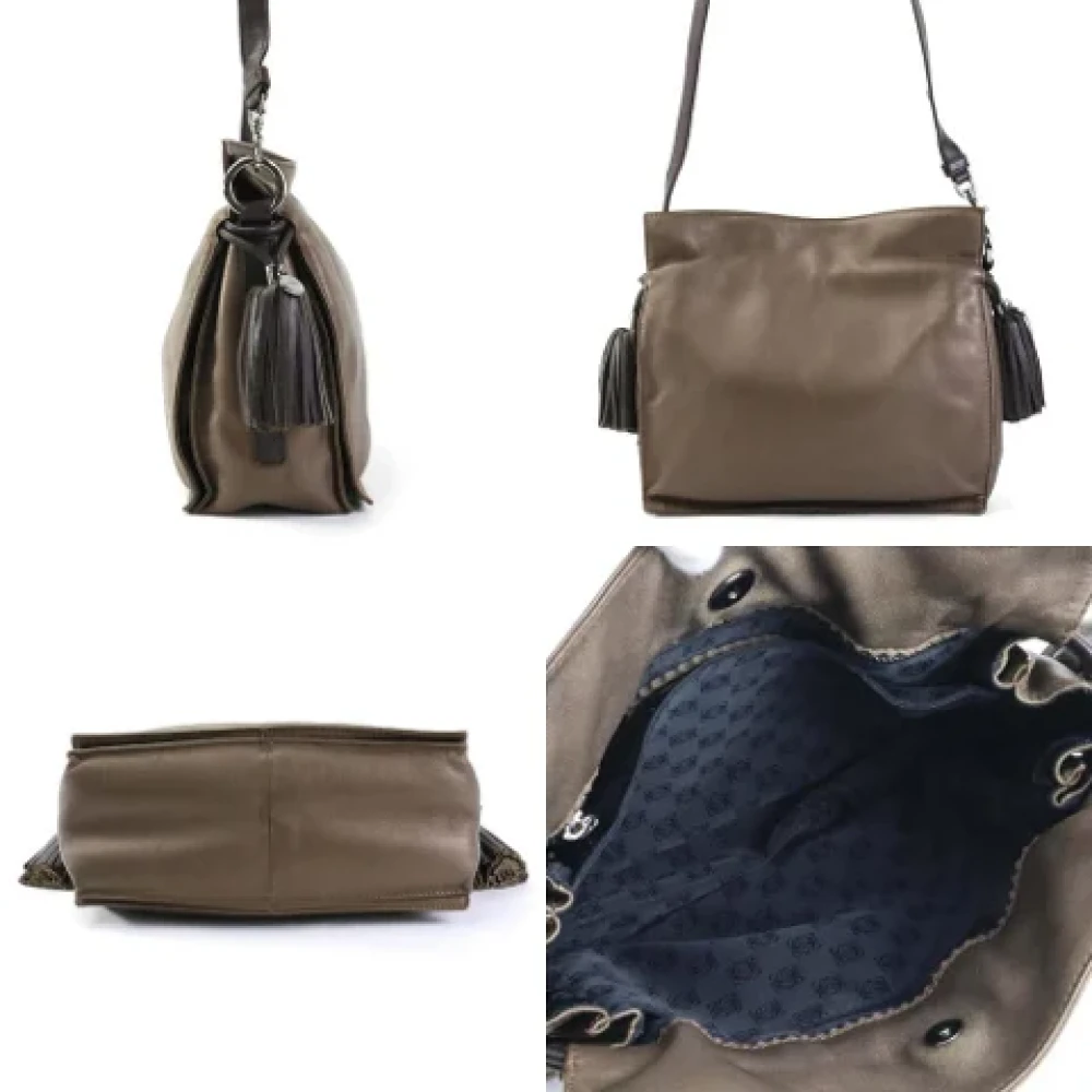 Loewe Pre-owned Leather shoulder-bags Brown Dames