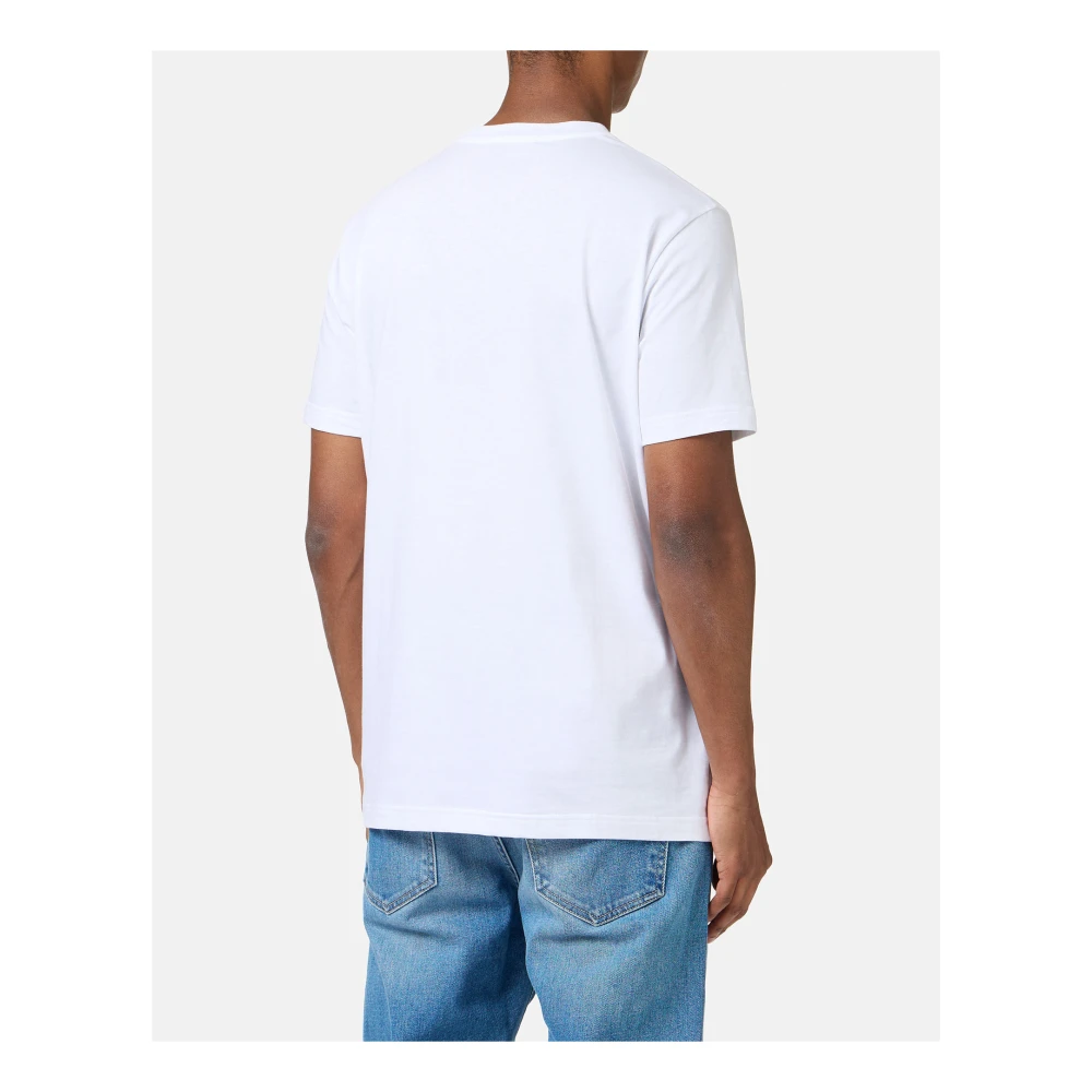 Iceberg Wit katoenen jersey T-shirt met geborduurd logopatch White Heren