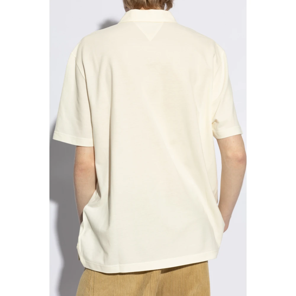 Bottega Veneta Polo met logo Beige Heren