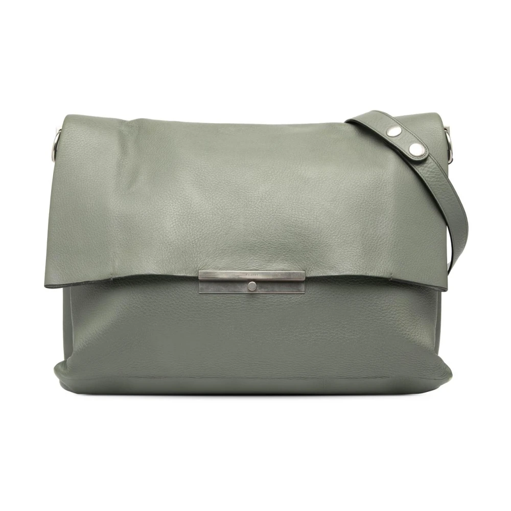 Celine Vintage Women's Gray Pre-Owned Leather Crossbody Bag