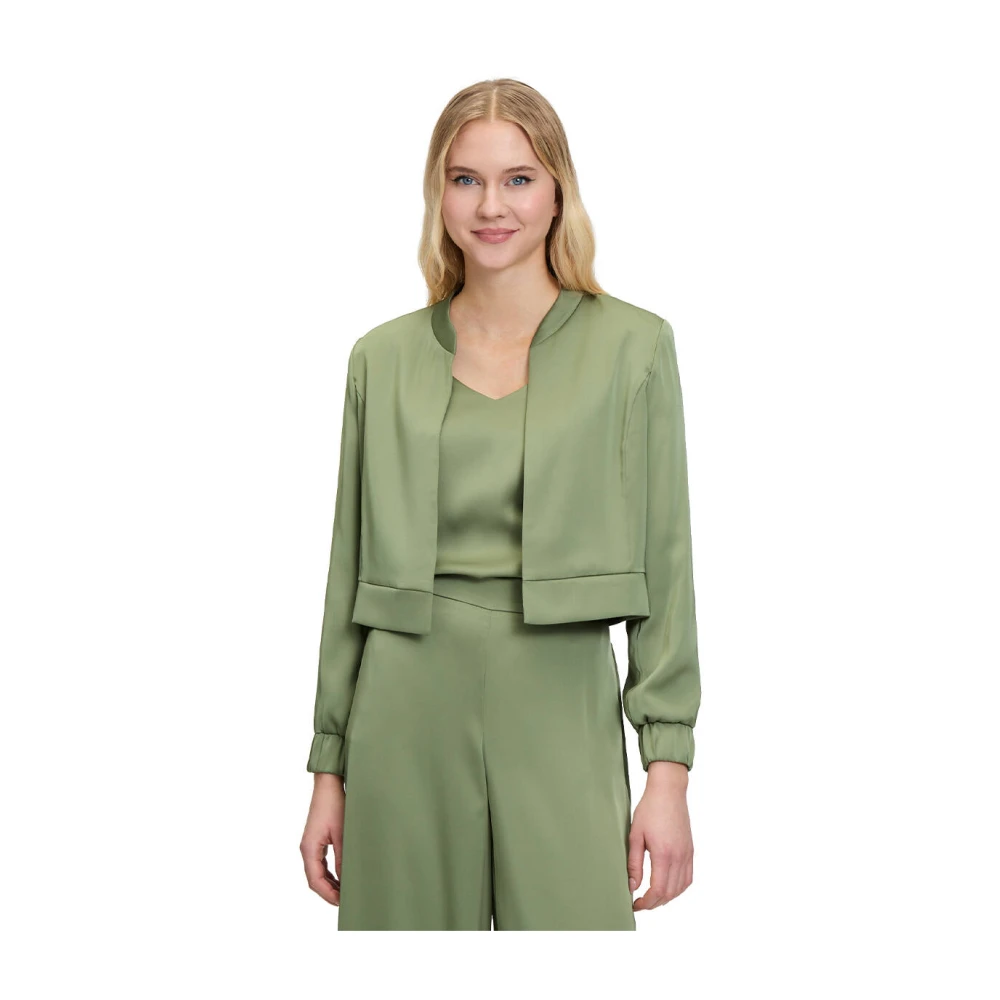 Vera Mont Elegante Blazer Jas Green Dames