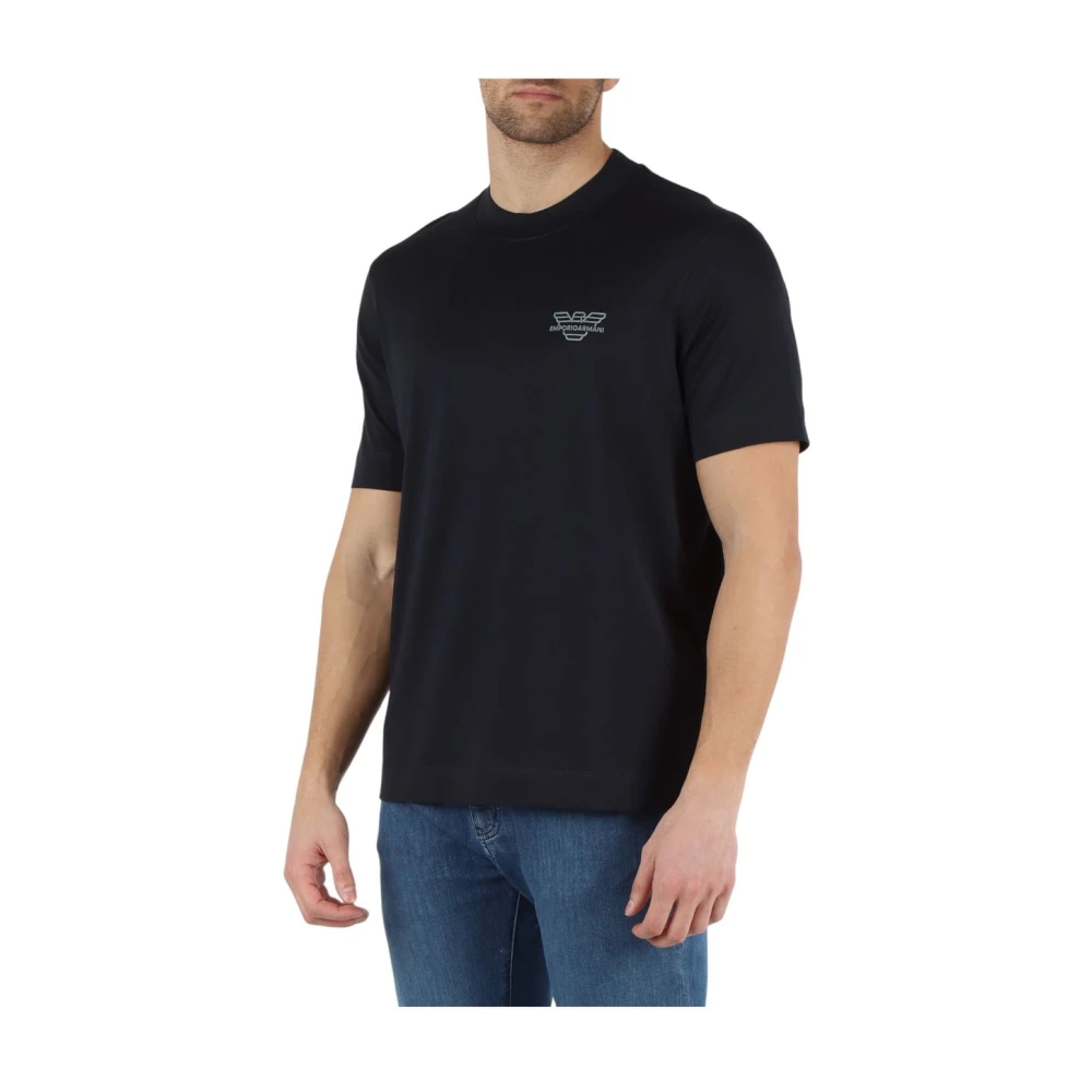 Emporio Armani Korte Mouw T-shirt Blue Heren