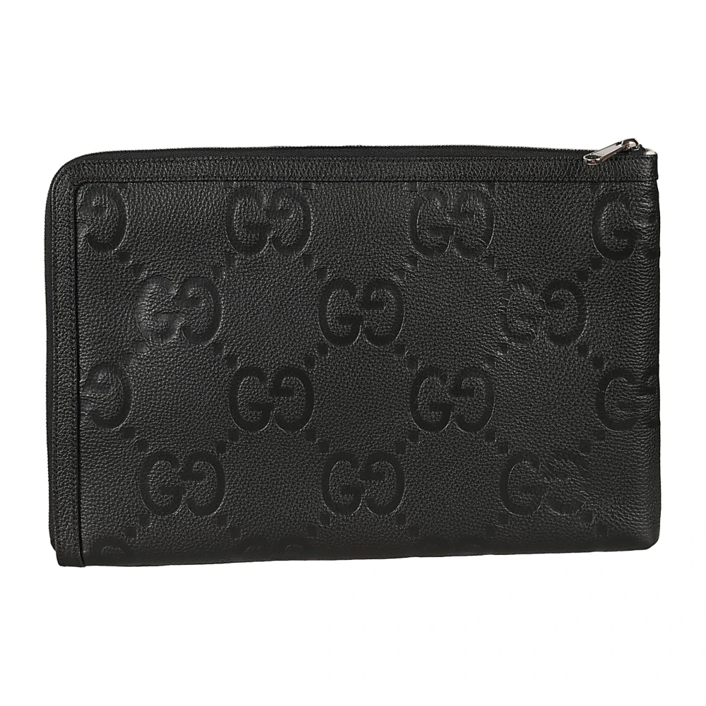Gucci Zwarte Jumbo GG Documentenmap Black Dames