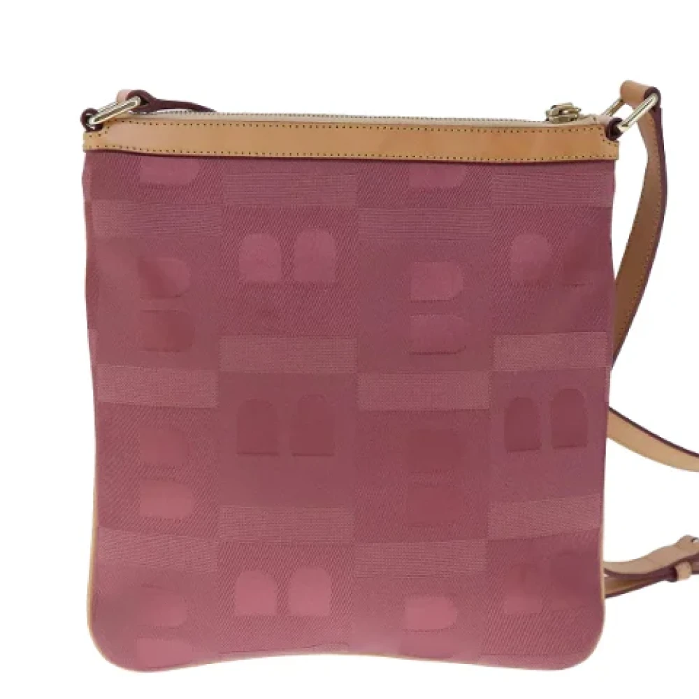 Bally Pre-owned Canvas shoulder-bags Pink Dames