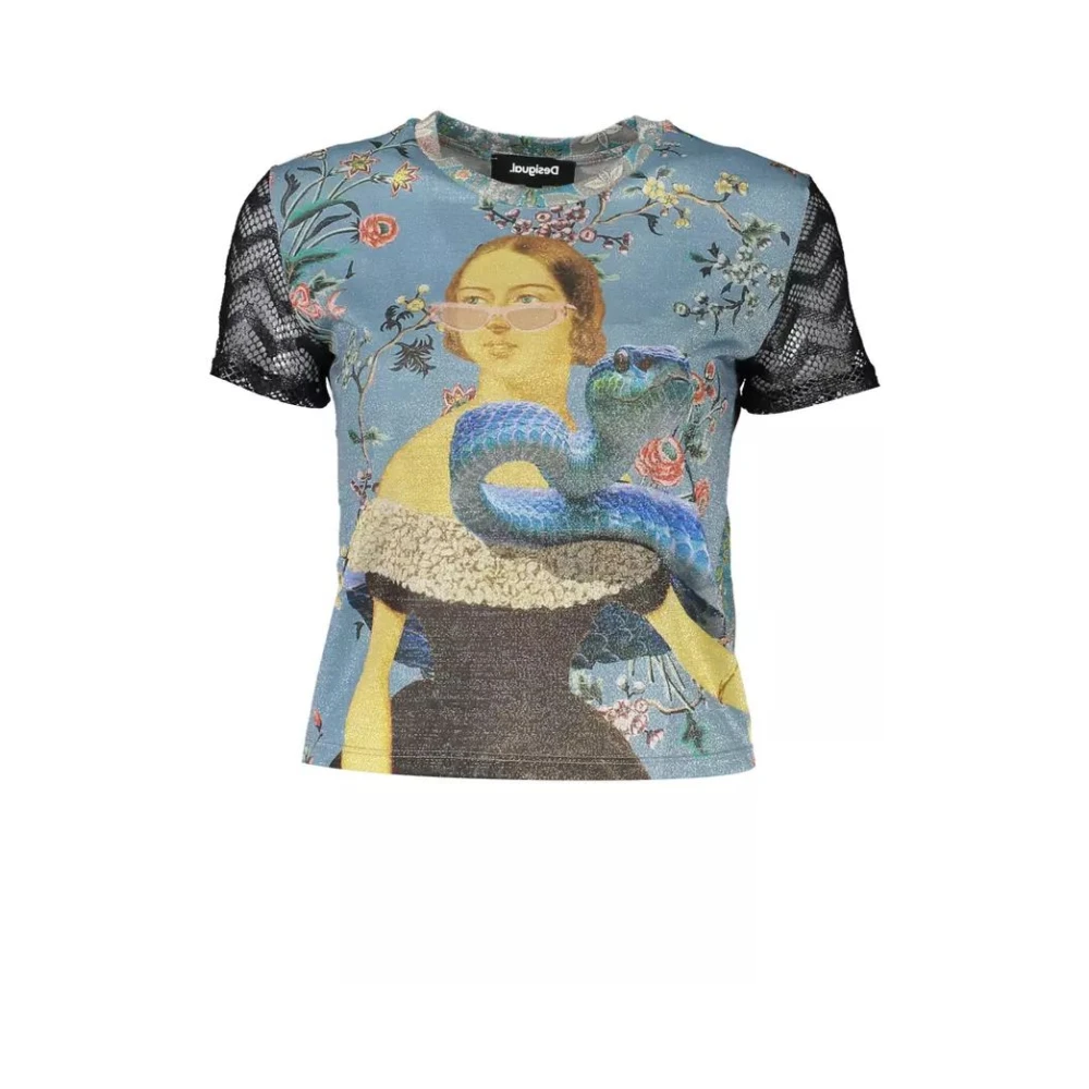 Desigual Mujer Multicolor Camisetas, Talla: 2XL