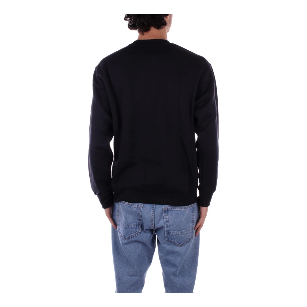 New Balance Zwart Logo Voorkant Sweater Black Heren