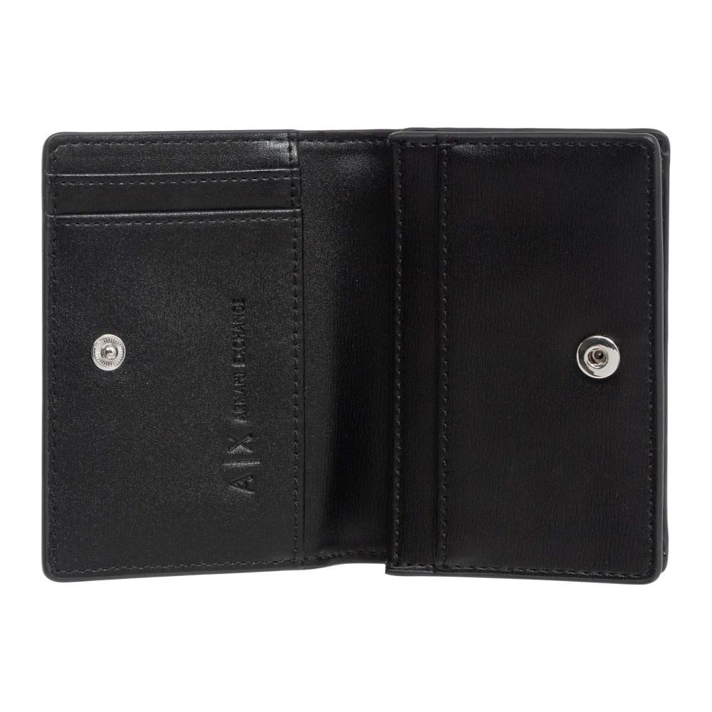 Armani Exchange Knoopsluiting Effen Creditcardhouder Black Dames