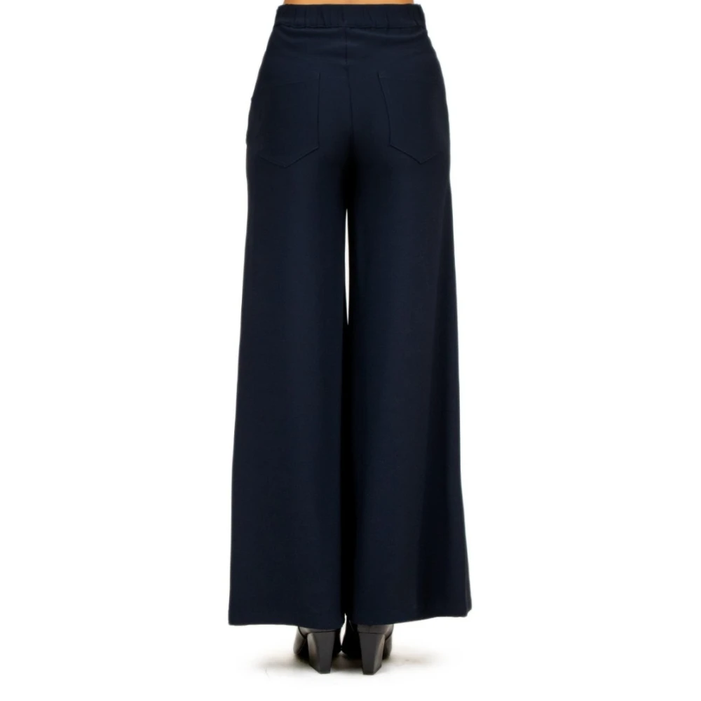Liviana Conti Straight Leg Pants Blue Dames