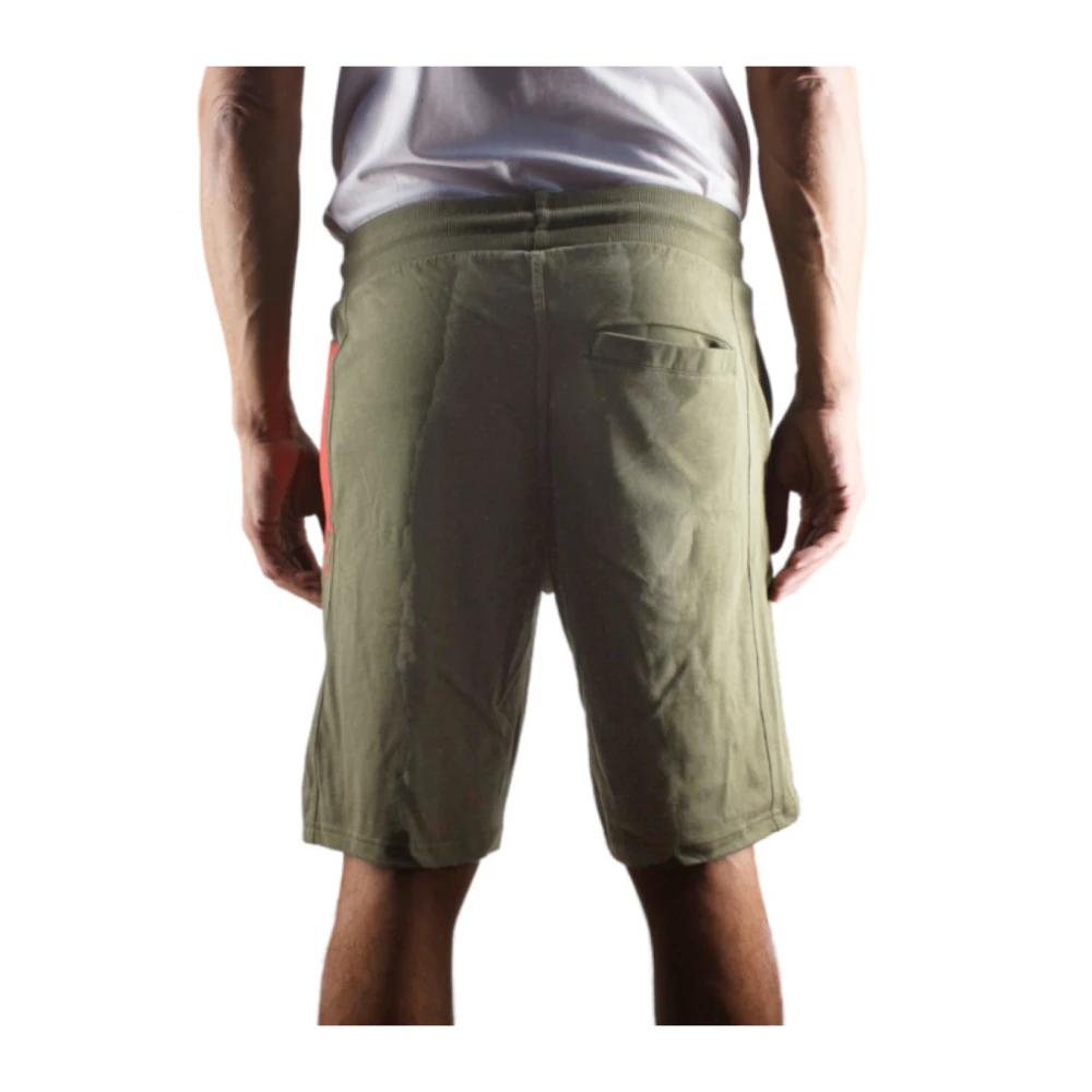 Cerruti 1881 Groene laterale logo katoenen shorts Green Heren