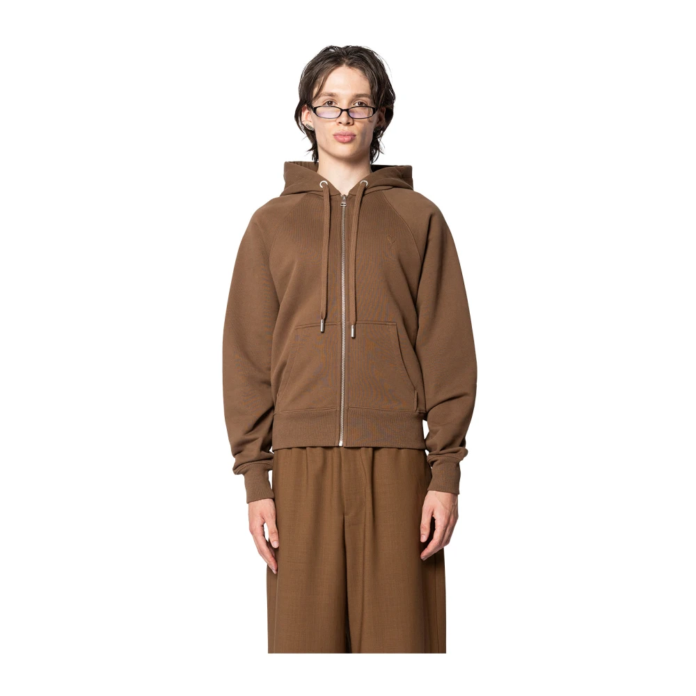 Sweatshirts & Hoodies > Zip-throughs - - Ami Paris - Modalova